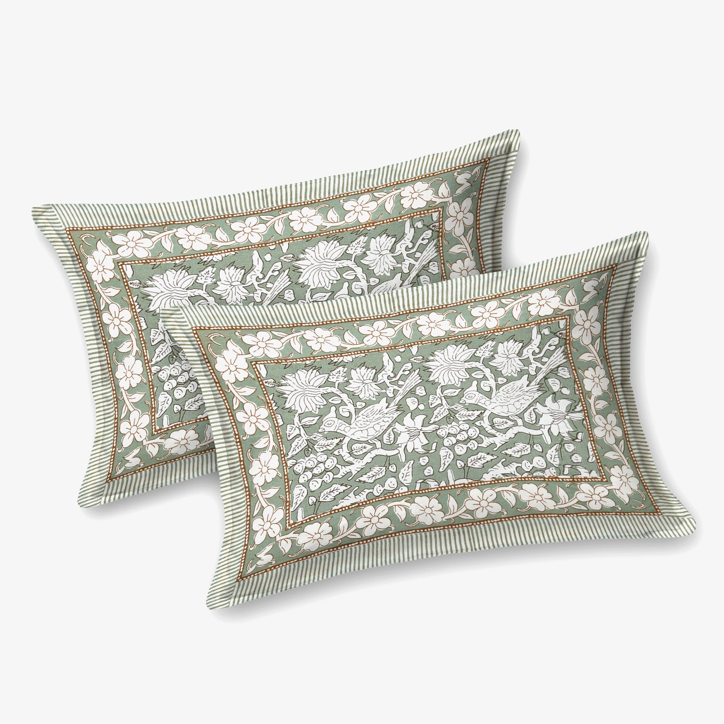 100% pure cotton jaipuri sanganari printed 98*108 king size Premium bedsheet with 2 Matching pillow covers