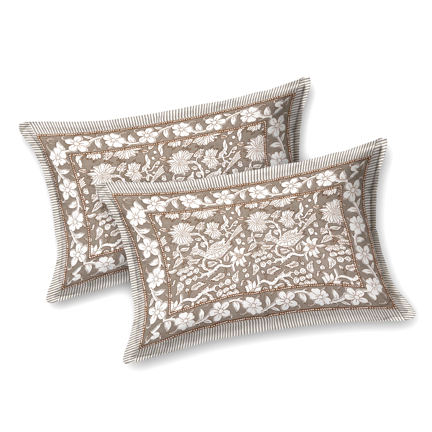 100% pure cotton jaipuri sanganari printed 98*108 king size Premium bedsheet with 2 Matching pillow covers