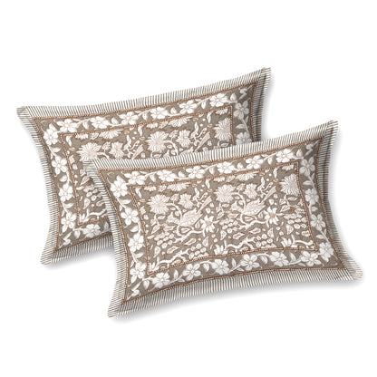 100% pure cotton jaipuri sanganari printed 98*108 king size Premium bedsheet with 2 Matching pillow covers