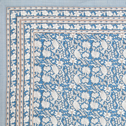 100% pure cotton jaipuri sanganari printed king size Premium bedsheet with 2 Matching pillow covers