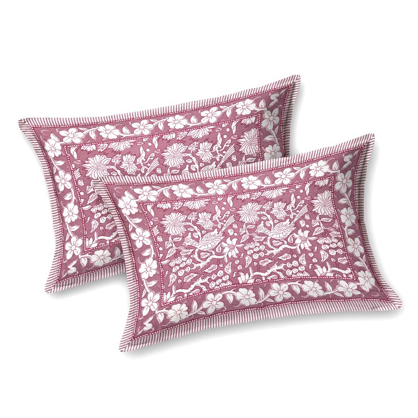 100% pure cotton jaipuri sanganari printed 98*108 king size Premium bedsheet with 2 Matching pillow covers