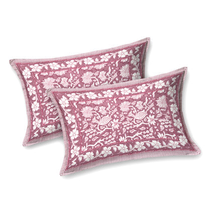 100% pure cotton jaipuri sanganari printed 98*108 king size Premium bedsheet with 2 Matching pillow covers