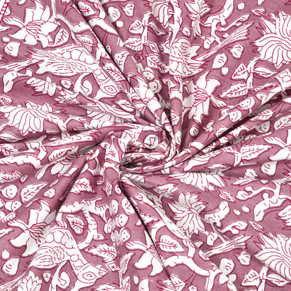 100% pure cotton jaipuri sanganari printed 98*108 king size Premium bedsheet with 2 Matching pillow covers