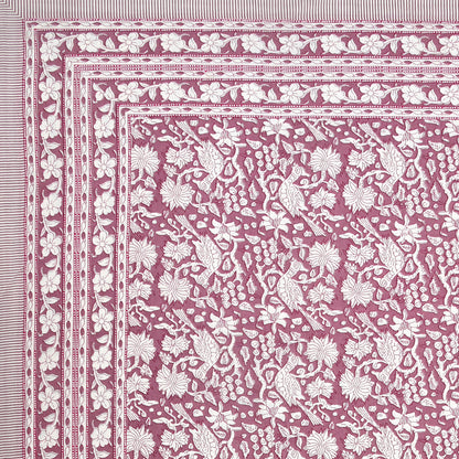 100% pure cotton jaipuri sanganari printed 98*108 king size Premium bedsheet with 2 Matching pillow covers