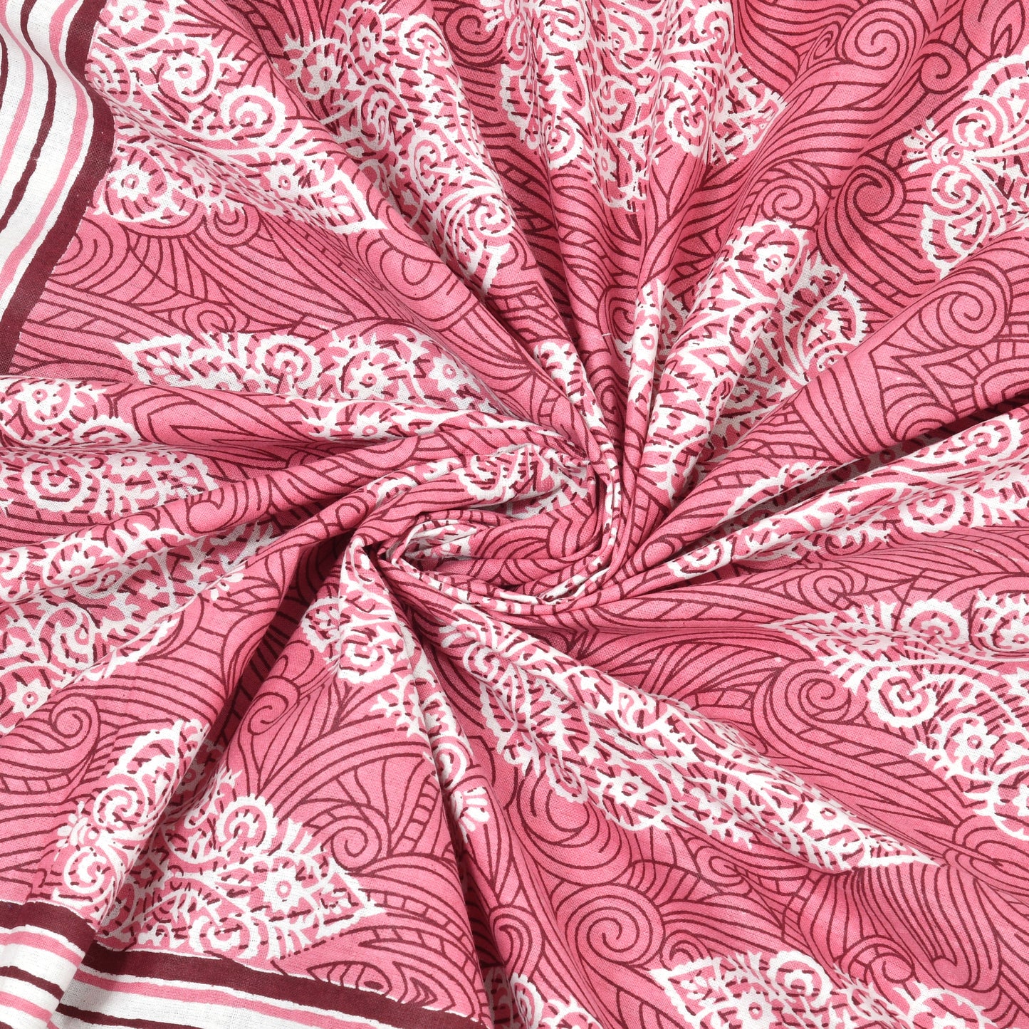 100% pure cotton jaipuri sanganari printed 98*108 king size Premium bedsheet with 2 Matching pillow covers