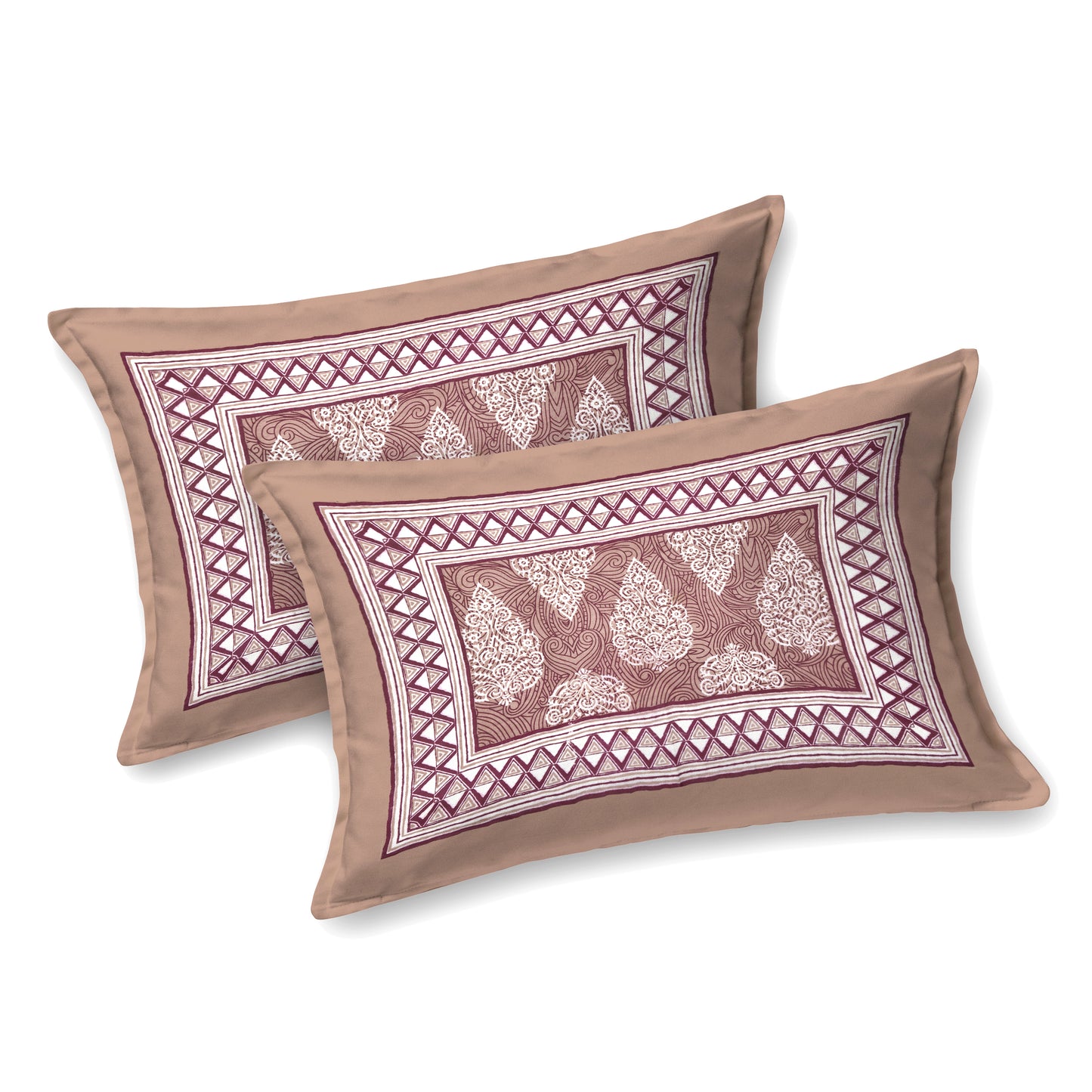 100% pure cotton jaipuri sanganari printed 98*108 king size Premium bedsheet with 2 Matching pillow covers