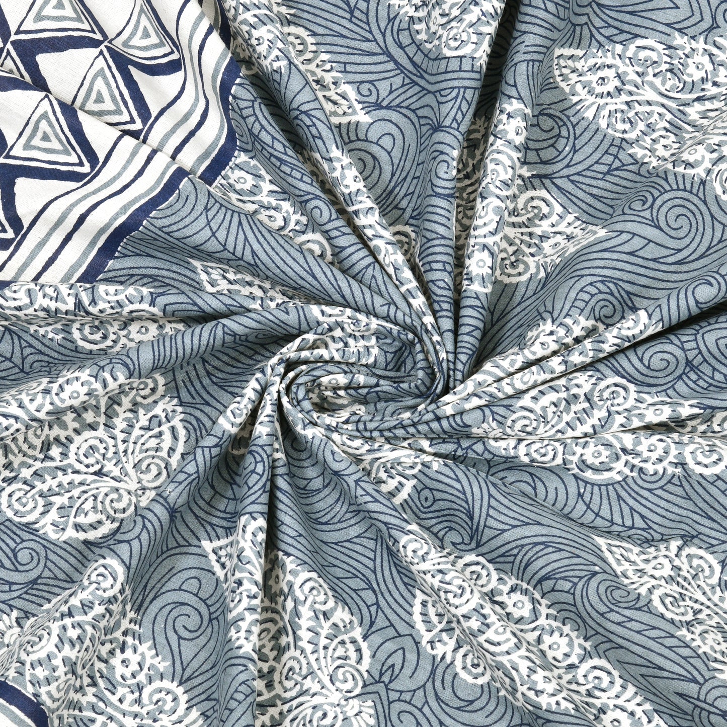 100% pure cotton jaipuri sanganari printed 98*108 king size Premium bedsheet with 2 Matching pillow covers