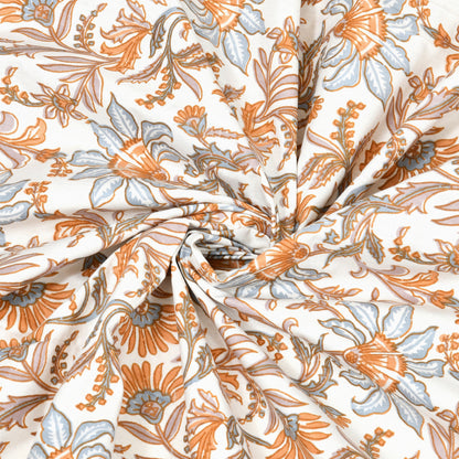 100% pure cotton jaipuri sanganari printed 98*108 king size Premium bedsheet with 2 Matching pillow covers