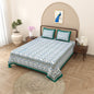 100% pure cotton jaipuri sanganari printed 98*108 king size Premium bedsheet with 2 Matching pillow covers