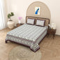 100% pure cotton jaipuri sanganari printed 98*108 king size Premium bedsheet with 2 Matching pillow covers