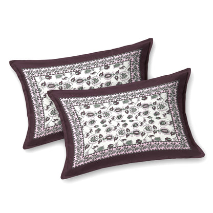 100% pure cotton jaipuri sanganari printed 98*108 king size Premium bedsheet with 2 Matching pillow covers
