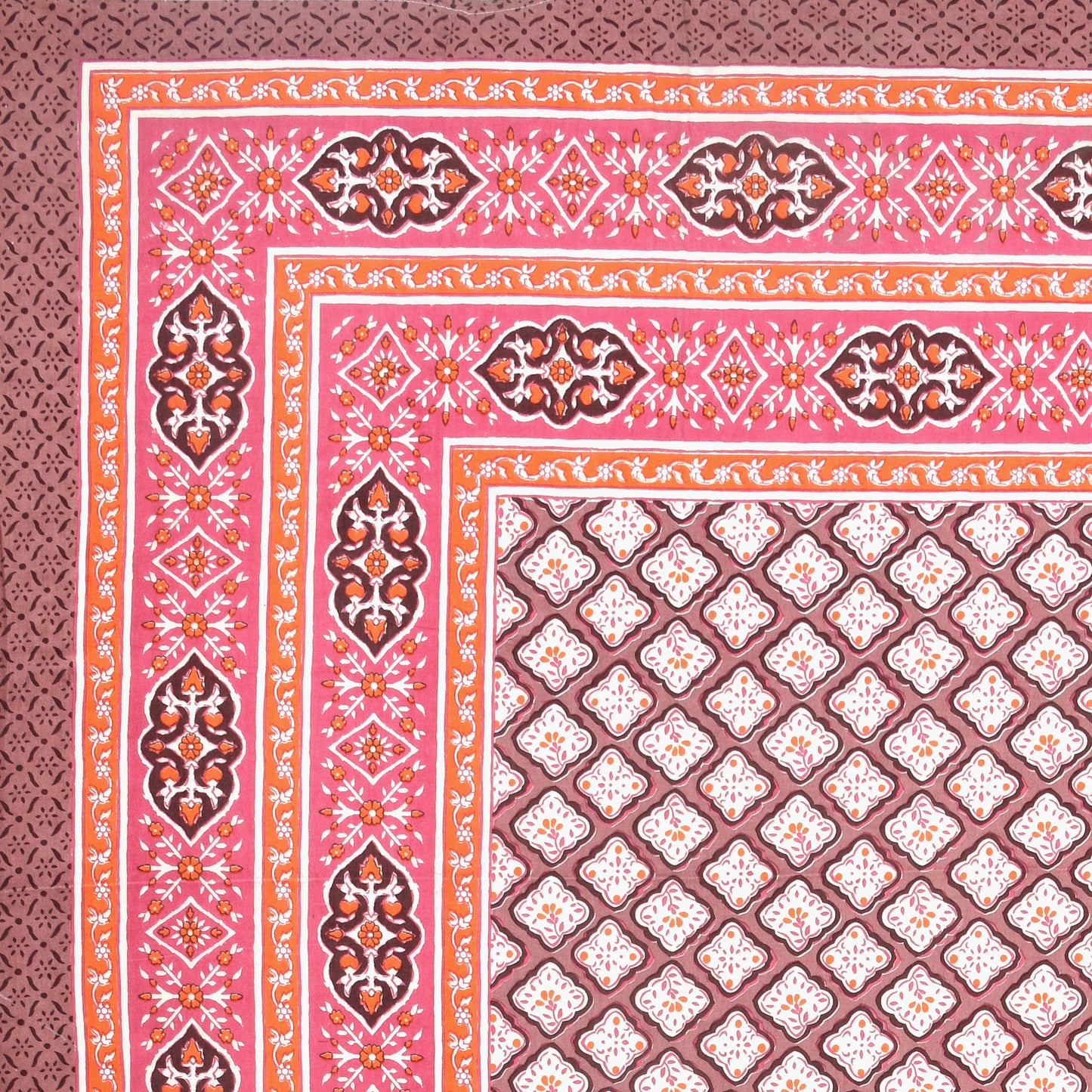 100% pure cotton jaipuri sanganari printed 98*108 king size Premium bedsheet with 2 Matching pillow covers