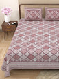 100% pure cotton jaipuri sanganari printed 98*108 king size Premium bedsheet with 2 Matching pillow covers
