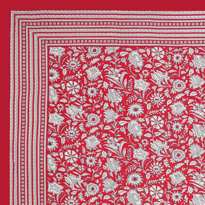 100% pure cotton jaipuri sanganari printed 98*108 king size Premium bedsheet with 2 Matching pillow covers