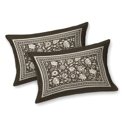 100% pure cotton jaipuri sanganari printed 98*108 king size Premium bedsheet with 2 Matching pillow covers