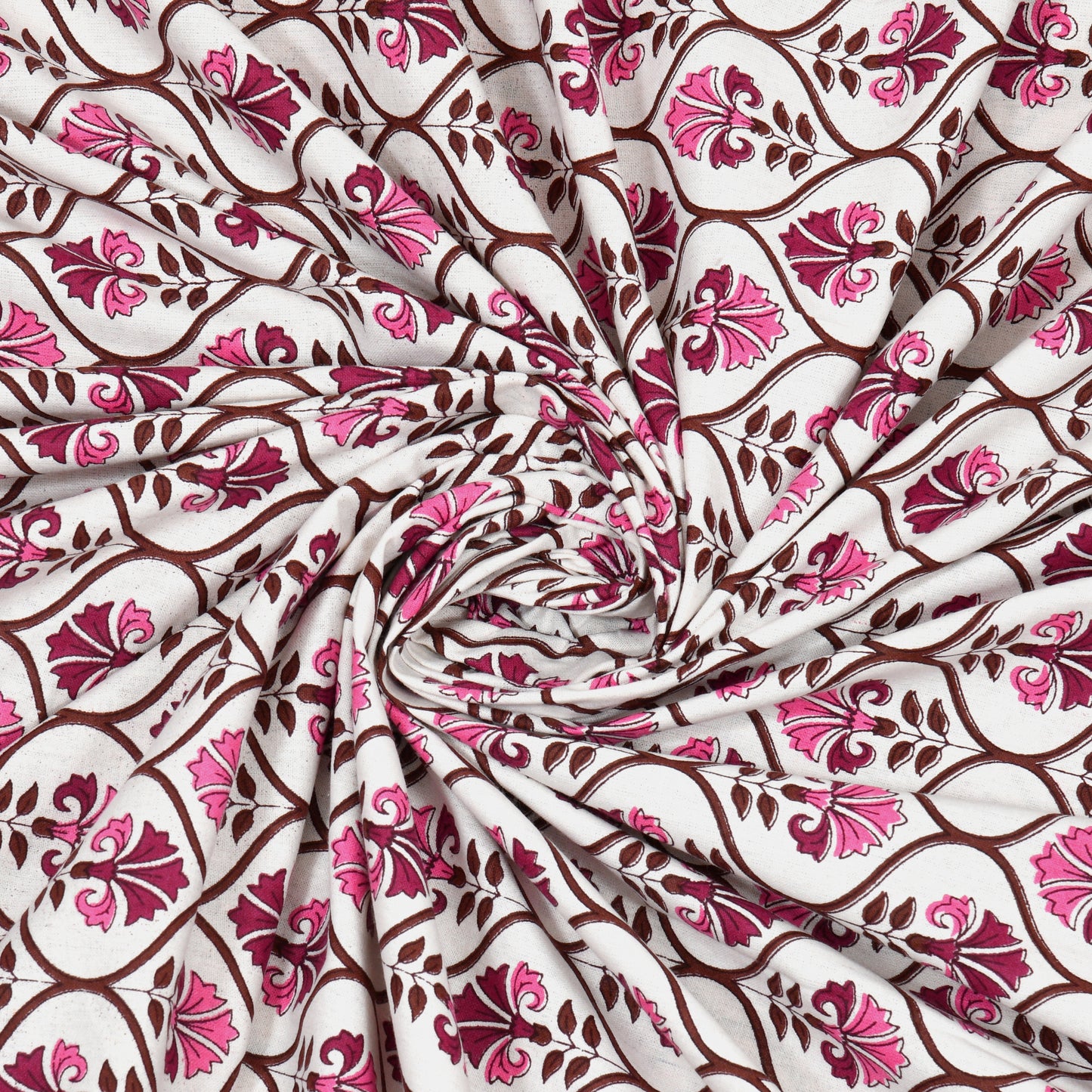 100% pure cotton jaipuri sanganari printed 98*108 king size Premium bedsheet with 2 Matching pillow covers