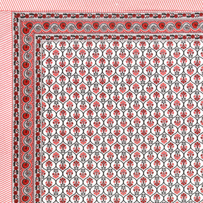 100% pure cotton jaipuri sanganari printed 98*108 king size Premium bedsheet with 2 Matching pillow covers