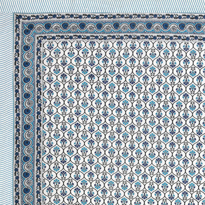 100% pure cotton jaipuri sanganari printed 98*108 king size Premium bedsheet with 2 Matching pillow covers