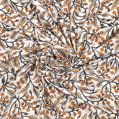 100% pure cotton jaipuri sanganari printed 98*108 king size Premium bedsheet with 2 Matching pillow covers