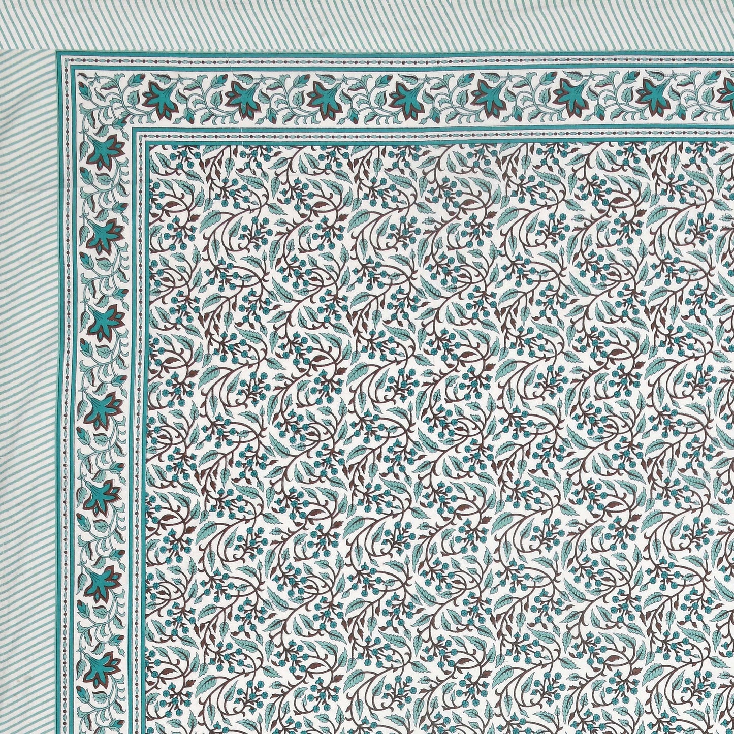 100% pure cotton jaipuri sanganari printed 98*108 king size Premium bedsheet with 2 Matching pillow covers
