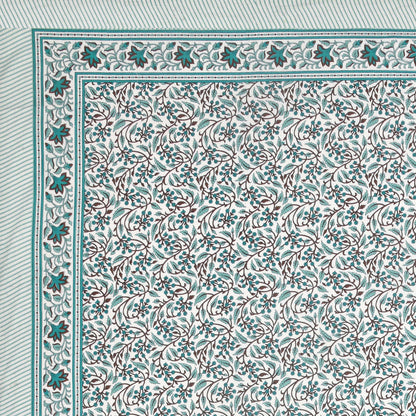 100% pure cotton jaipuri sanganari printed 98*108 king size Premium bedsheet with 2 Matching pillow covers