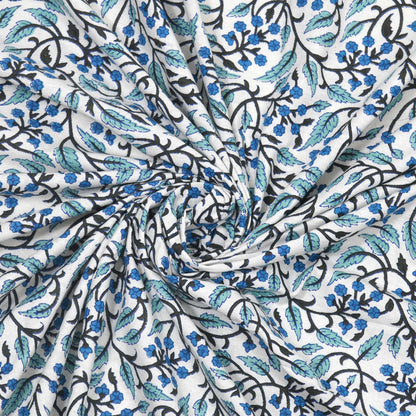 100% pure cotton jaipuri sanganari printed 98*108 king size Premium bedsheet with 2 Matching pillow covers