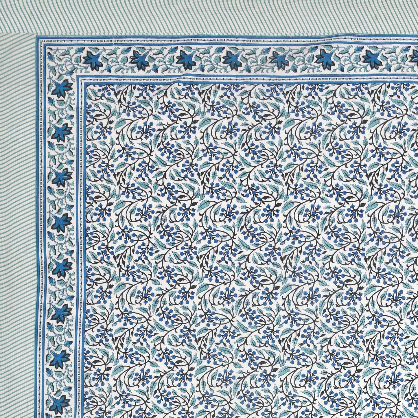100% pure cotton jaipuri sanganari printed 98*108 king size Premium bedsheet with 2 Matching pillow covers