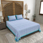 100% pure cotton jaipuri sanganari printed 98*108 king size Premium bedsheet with 2 Matching pillow covers