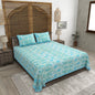 100% pure cotton jaipuri sanganari printed 98*108 king size Premium bedsheet with 2 Matching pillow covers